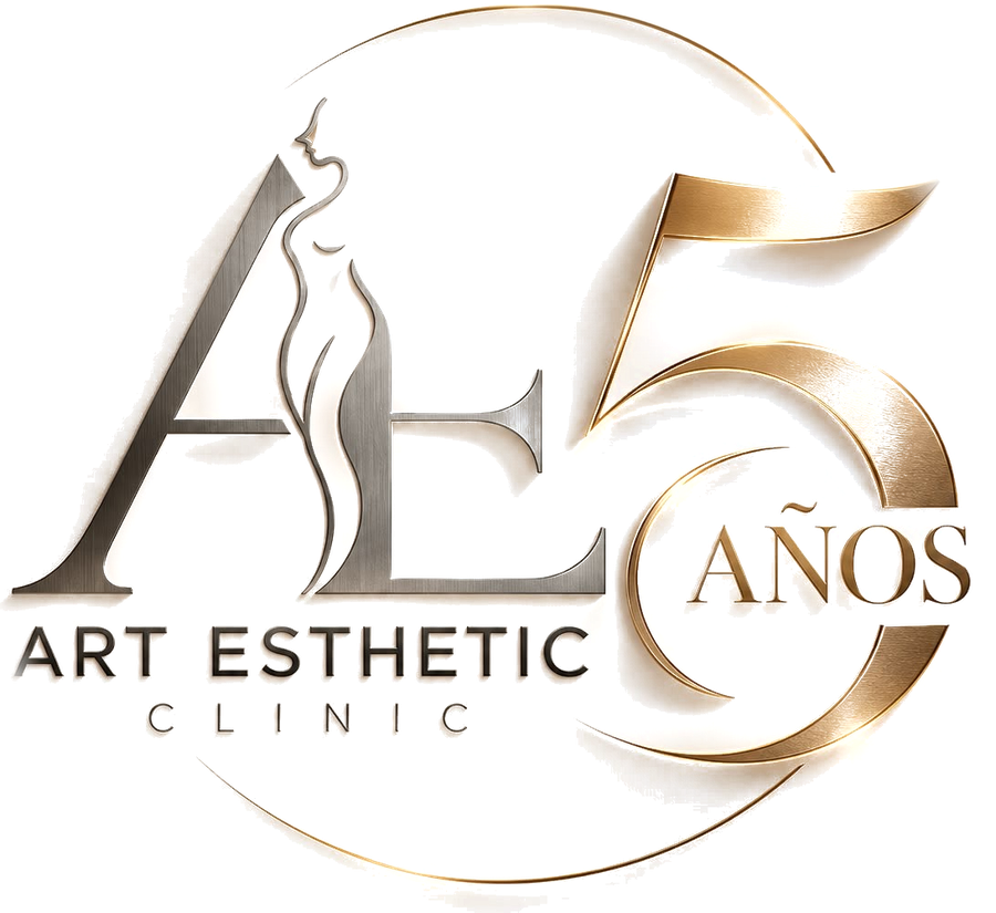 Sello de los cinco años de ART ESTHETIC CLINIC